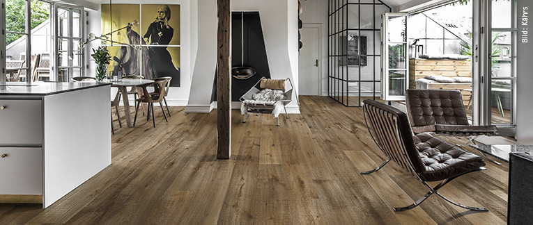 Hochwertiger Parkettfußboden im Wohnbereich