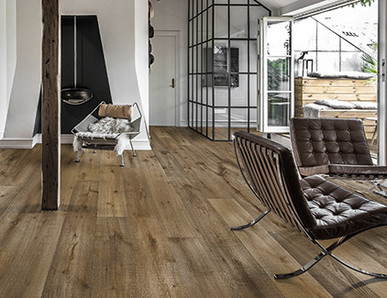 Hochwertiger Parkettfußboden im Wohnbereich